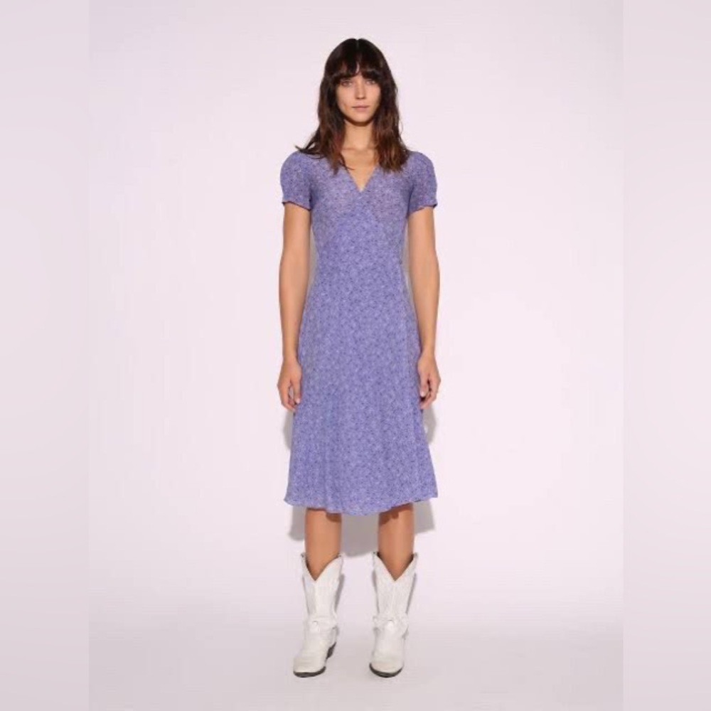 Realisation Par The Teale Wrap Dress in Purple Haze SMALL